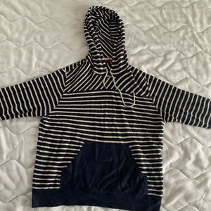 Men’s Hoodie with Nautical Stripe Pattern